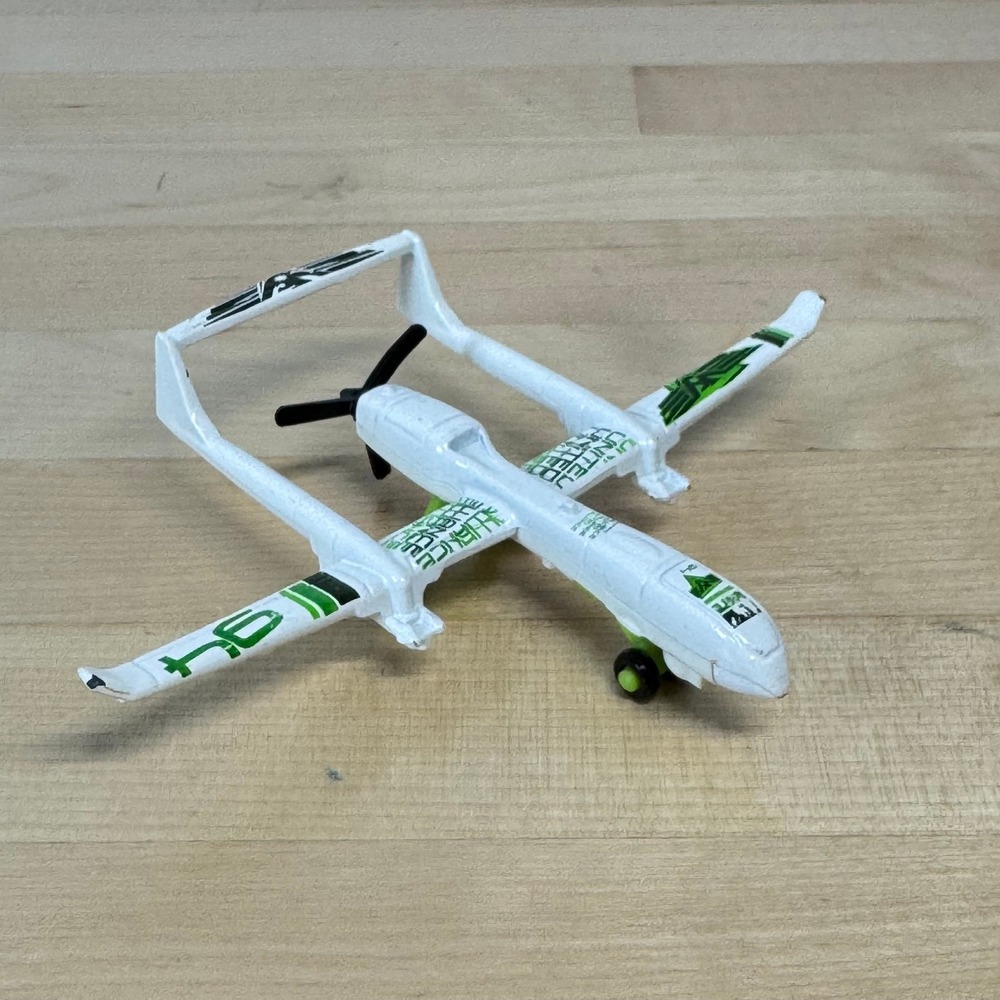 Matchbox Sky Busters SB94 Drone White Green United Alliance 94 Diecast Plane